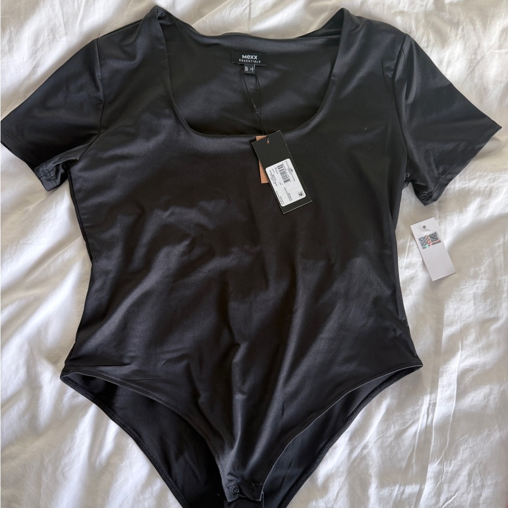 Mexx Essentials Black Short Sleeve Bodysuit NWT